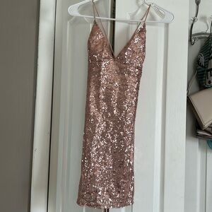 pink sequins lucy in the sky dress